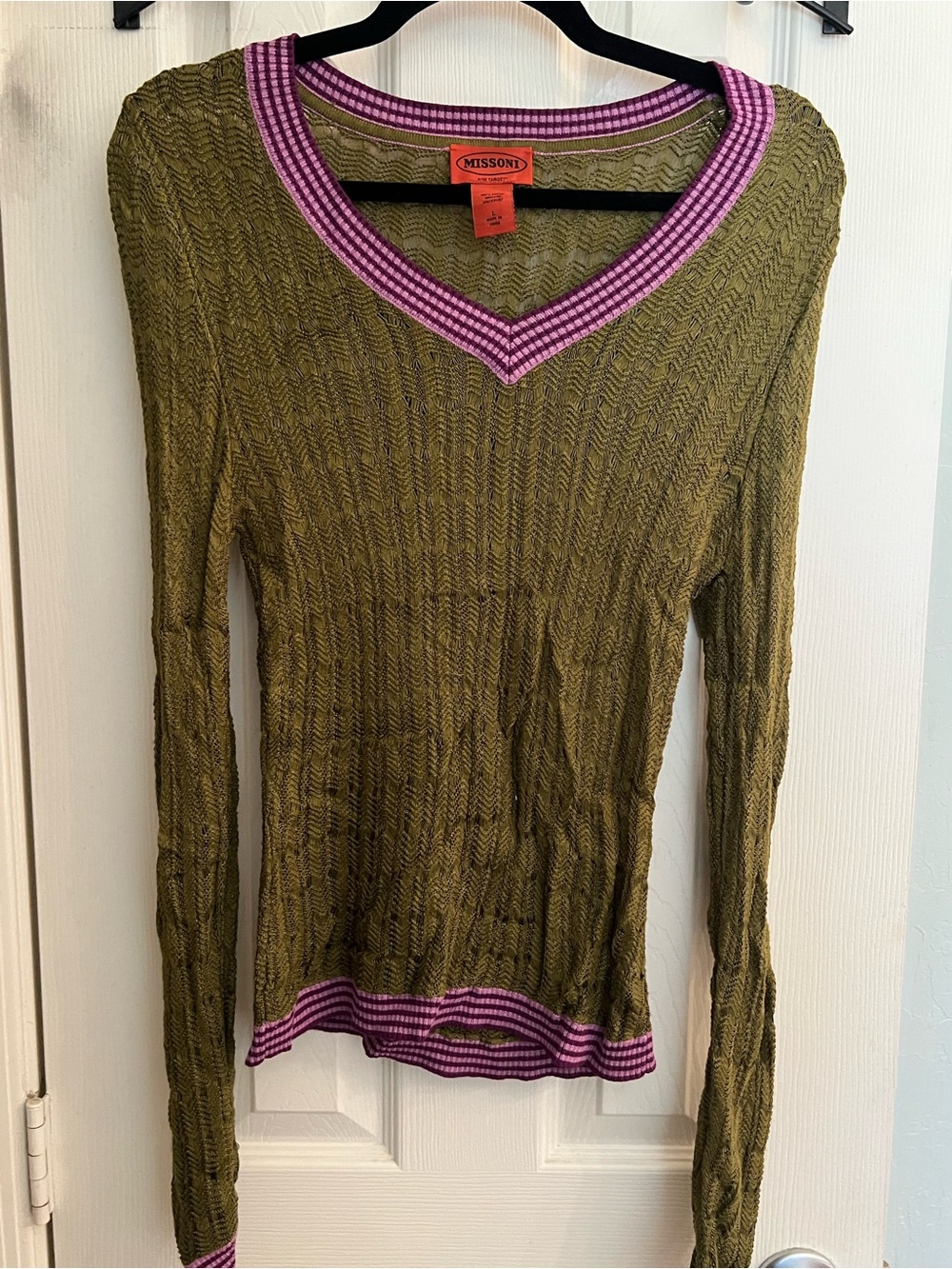 Missoni for target large v neck sweater
